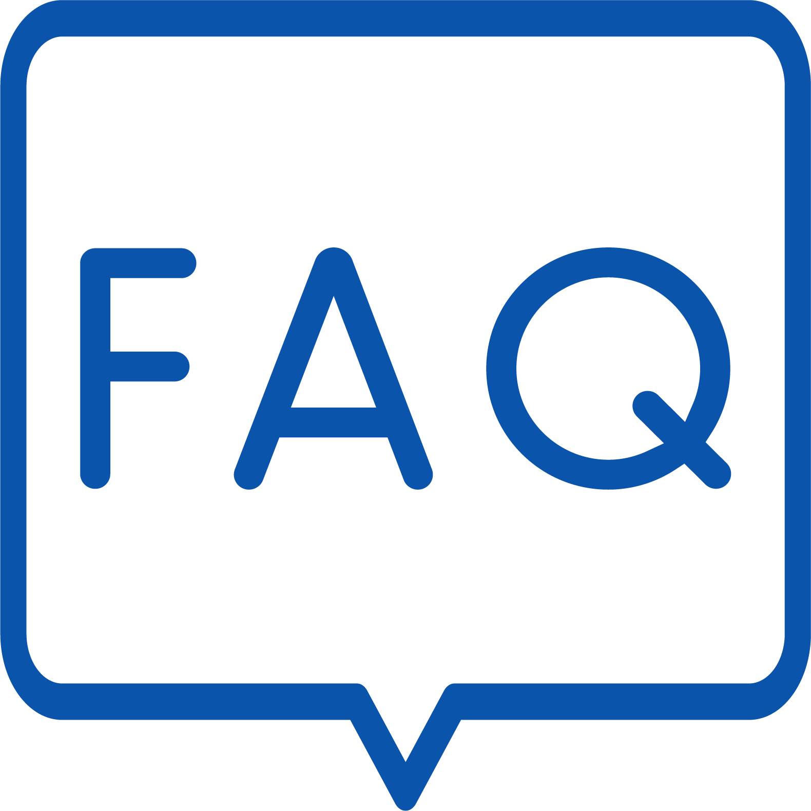 FAQ Icon Blue